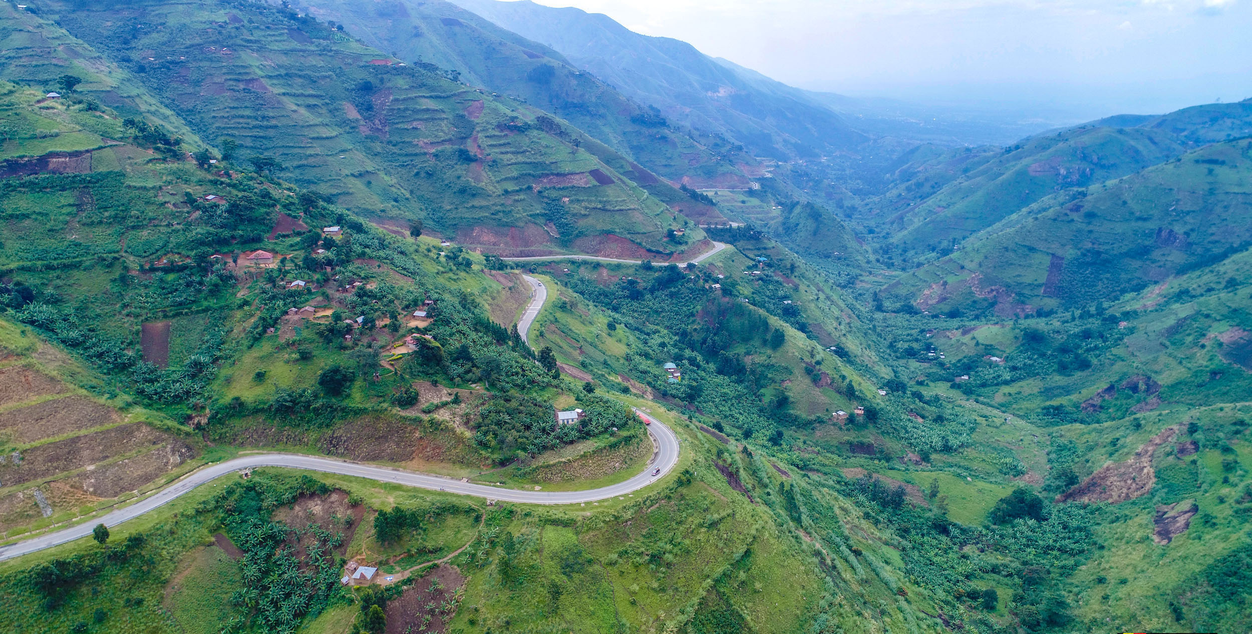 Aerial view of Bundibugyo region